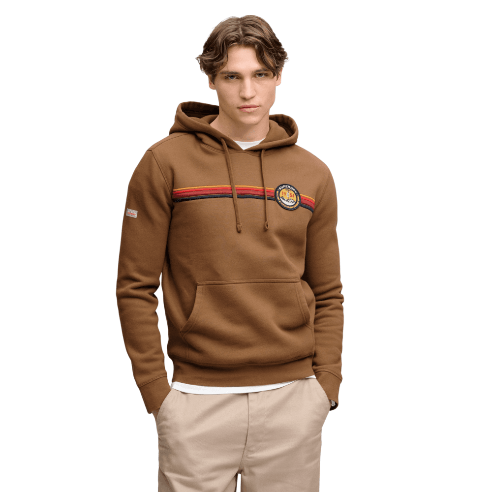 Superdry Outdoors Stripe Logo Hoodie