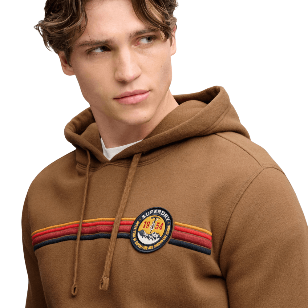 Superdry Outdoors Stripe Logo Hoodie