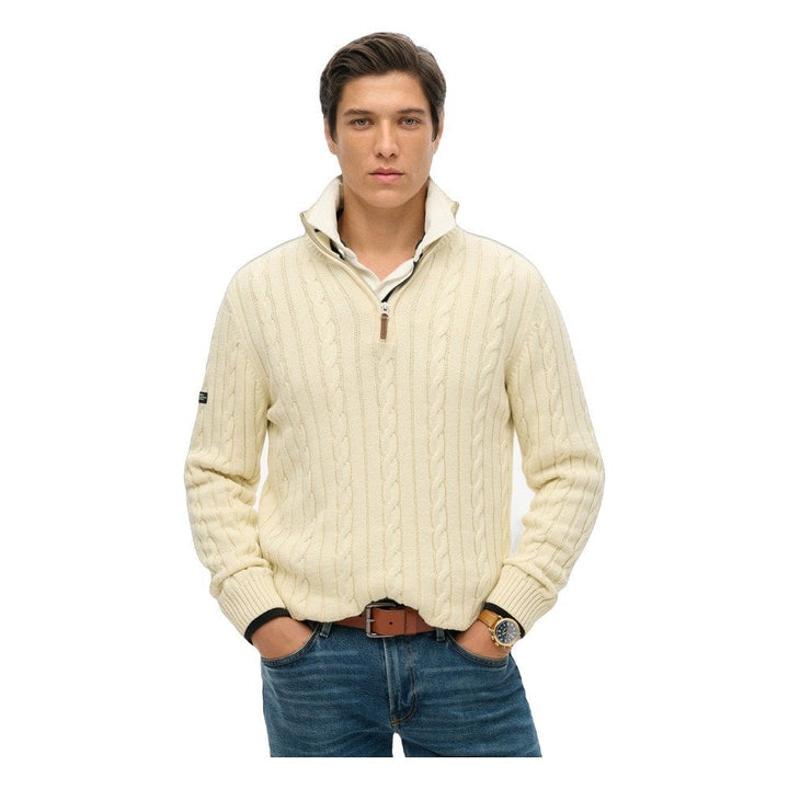 Superdry Preppy Cotton Cable Half Zip Jumper
