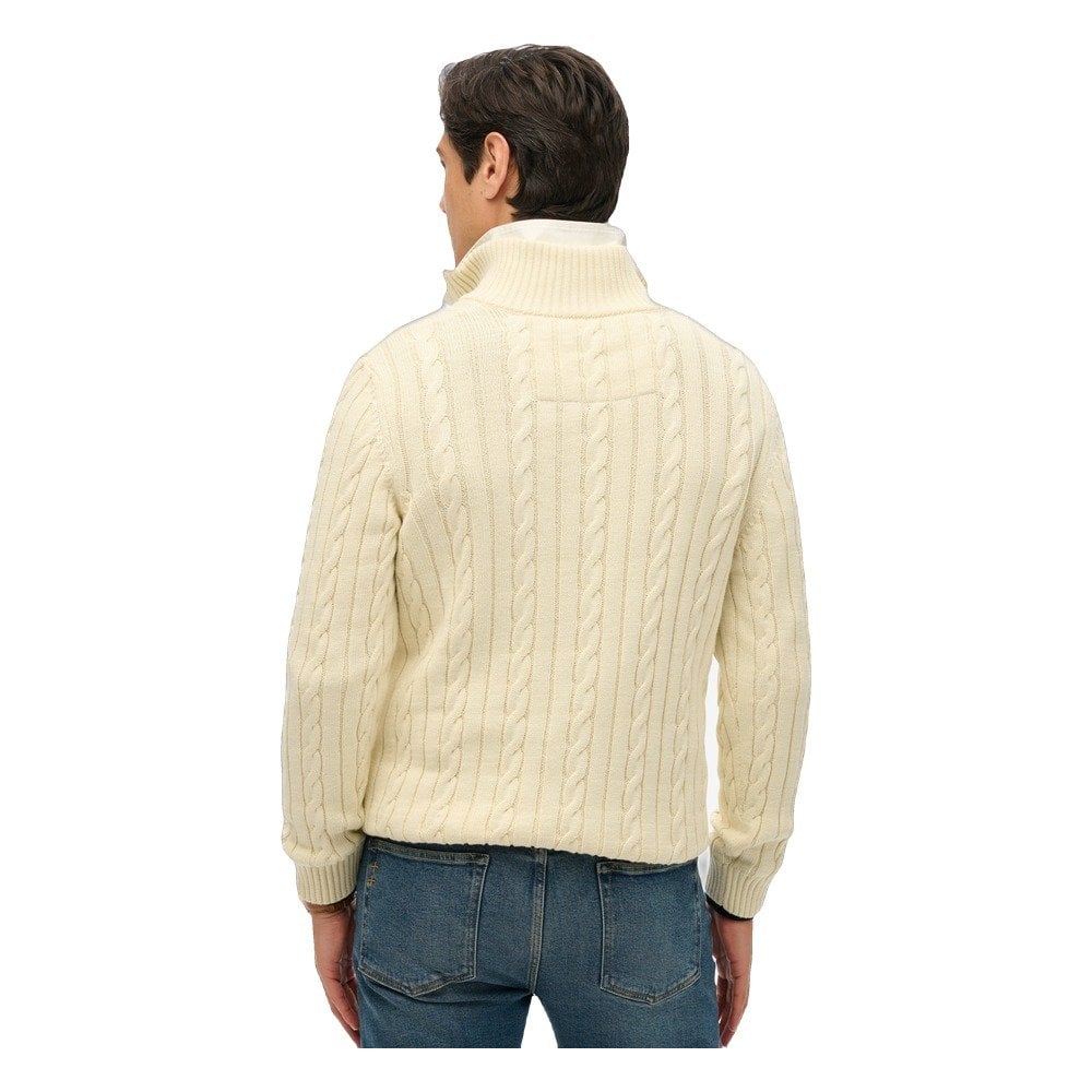 Superdry Preppy Cotton Cable Half Zip Jumper