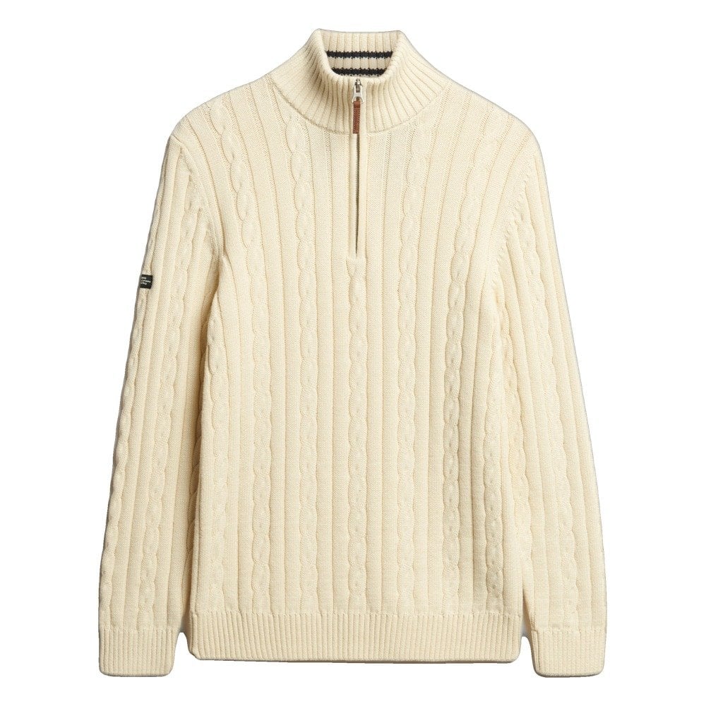 Superdry Preppy Cotton Cable Half Zip Jumper