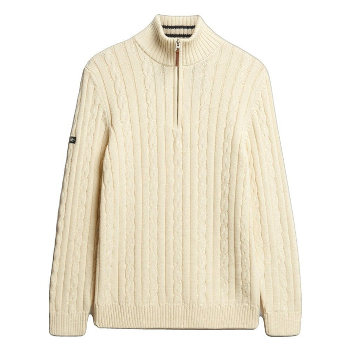 Superdry Preppy Cotton Cable Half Zip Jumper